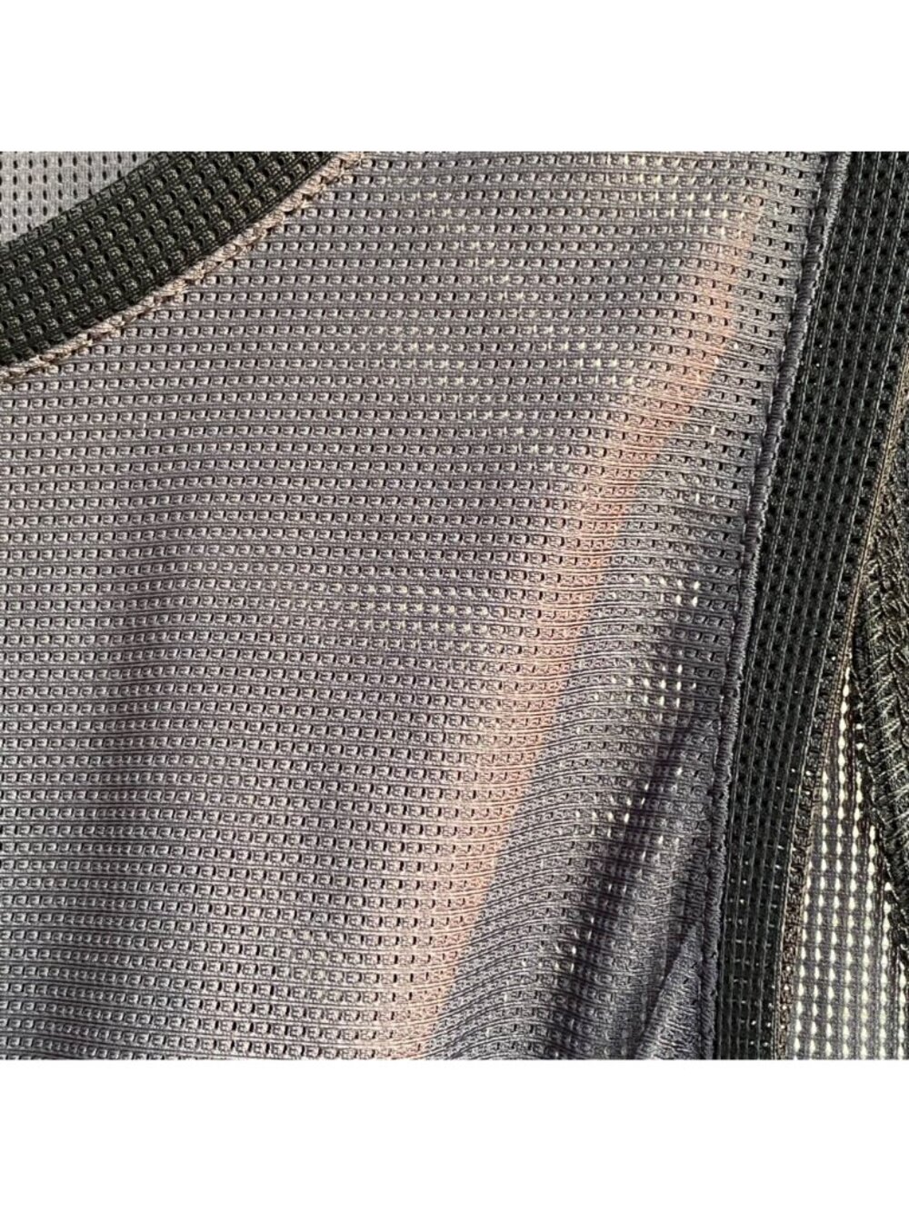 Fabletics Mesh Cropped Wrap Sexy Tank Top w/ Tie Waist XS Gray Athletic Beach - Picture 8 of 10
